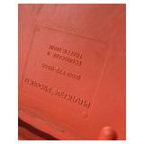 5 Orange Reflective Traffic Drums with Bases