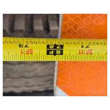 Lot of 2 Used Traffic Barricades with Reflective Stripes - No Bases