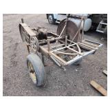 Vintage Industrial 540 PTO Driven Buzz Saw on Wheels