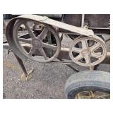 Vintage Industrial 540 PTO Driven Buzz Saw on Wheels