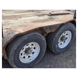 2017 Rice Heavy-Duty Dual Axle Equipment Trailer with 20