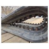 Pair of Used Skid Loader Rubber Tracks - 1 is Damaged
