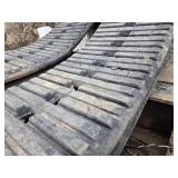 Pair of Used Skid Loader Rubber Tracks - 1 is Damaged