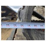 Pair of Used Skid Loader Rubber Tracks - 1 is Damaged