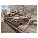 Heavy Duty Trailer House Frame Trailer for Farm / Yard Use - Beams Sold Separate