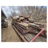 Lot of Assorted Reclaimed Wood Beams and Timbers - Trailers Not Included