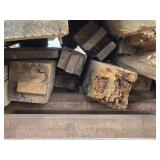Lot of Assorted Reclaimed Wood Beams and Timbers - Trailers Not Included