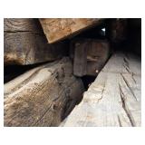 Lot of Assorted Reclaimed Wood Beams and Timbers - Trailers Not Included