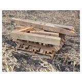 Lot of Assorted Reclaimed Wood Beams and Timbers - Trailers Not Included