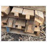 Lot of Assorted Reclaimed Wood Beams and Timbers - Trailers Not Included