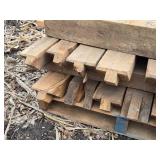 Lot of Assorted Reclaimed Wood Beams and Timbers - Trailers Not Included