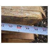 Lot of Assorted Reclaimed Wood Beams and Timbers - Trailers Not Included