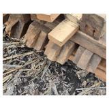 Lot of Assorted Reclaimed Wood Beams and Timbers - Trailers Not Included