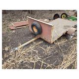 Used Utility Trailer with Wooden Bed and Spare Tire