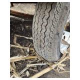 Used Utility Trailer with Wooden Bed and Spare Tire