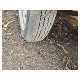 Used Utility Trailer with Wooden Bed and Spare Tire