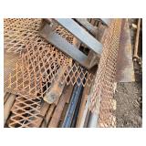Pallet of Scrap Metal Collection with Various Sheets and Rods