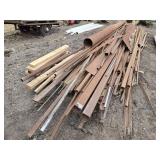 Huge Pile of Mixed Steel Pieces and Parts - I Beam is 105", Tube is 15
