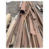Huge Pile of Mixed Steel Pieces and Parts - I Beam is 105", Tube is 15