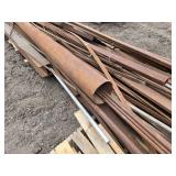 Huge Pile of Mixed Steel Pieces and Parts - I Beam is 105", Tube is 15