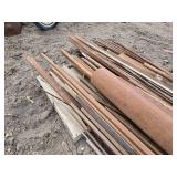 Huge Pile of Mixed Steel Pieces and Parts - I Beam is 105", Tube is 15