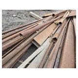 Huge Pile of Mixed Steel Pieces and Parts - I Beam is 105", Tube is 15