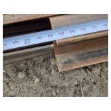 Huge Pile of Mixed Steel Pieces and Parts - I Beam is 105", Tube is 15