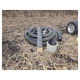 Lot of PRINSCO 3" Clay Adapters and Corrugated Drainage Pipes
