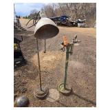 Vintage Industrial Air Regulator and Welding Lamp