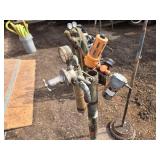 Vintage Industrial Air Regulator and Welding Lamp