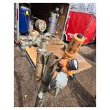 Vintage Industrial Air Regulator and Welding Lamp