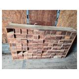 Huge Wooden Bolt Cabinet with Assorted Hardware Drawers - Many with Hardware