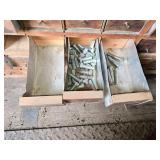 Huge Wooden Bolt Cabinet with Assorted Hardware Drawers - Many with Hardware