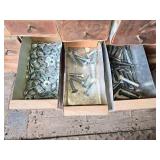 Huge Wooden Bolt Cabinet with Assorted Hardware Drawers - Many with Hardware