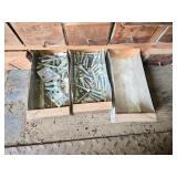 Huge Wooden Bolt Cabinet with Assorted Hardware Drawers - Many with Hardware