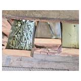 Huge Wooden Bolt Cabinet with Assorted Hardware Drawers - Many with Hardware