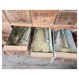 Huge Wooden Bolt Cabinet with Assorted Hardware Drawers - Many with Hardware