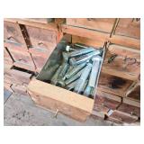 Huge Wooden Bolt Cabinet with Assorted Hardware Drawers - Many with Hardware