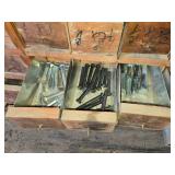 Huge Wooden Bolt Cabinet with Assorted Hardware Drawers - Many with Hardware