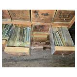 Huge Wooden Bolt Cabinet with Assorted Hardware Drawers - Many with Hardware