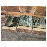 Huge Wooden Bolt Cabinet with Assorted Hardware Drawers - Many with Hardware