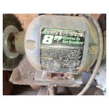 8" Bench Grinder with Dual Side Wheels on Stand