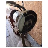 8" Bench Grinder with Dual Side Wheels on Stand