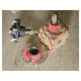 Used Heavy-Duty Gearbox with Mounting Plate - One is Really Loose