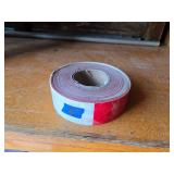 Reflective Red and White DOT Tape Roll