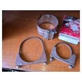 Assorted Exhaust Clamps and Heavy Duty Clamps