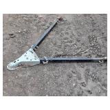Used Vehicle Tow Bar with Chains and Mounting Brackets