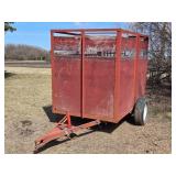 Red Livestock or Utility Trailer for Farm or Yard Use