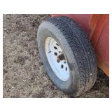 Red Livestock or Utility Trailer for Farm or Yard Use