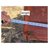 Red Livestock or Utility Trailer for Farm or Yard Use